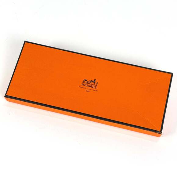 HERMES Red Silk Scarf - Picture 4 of 4